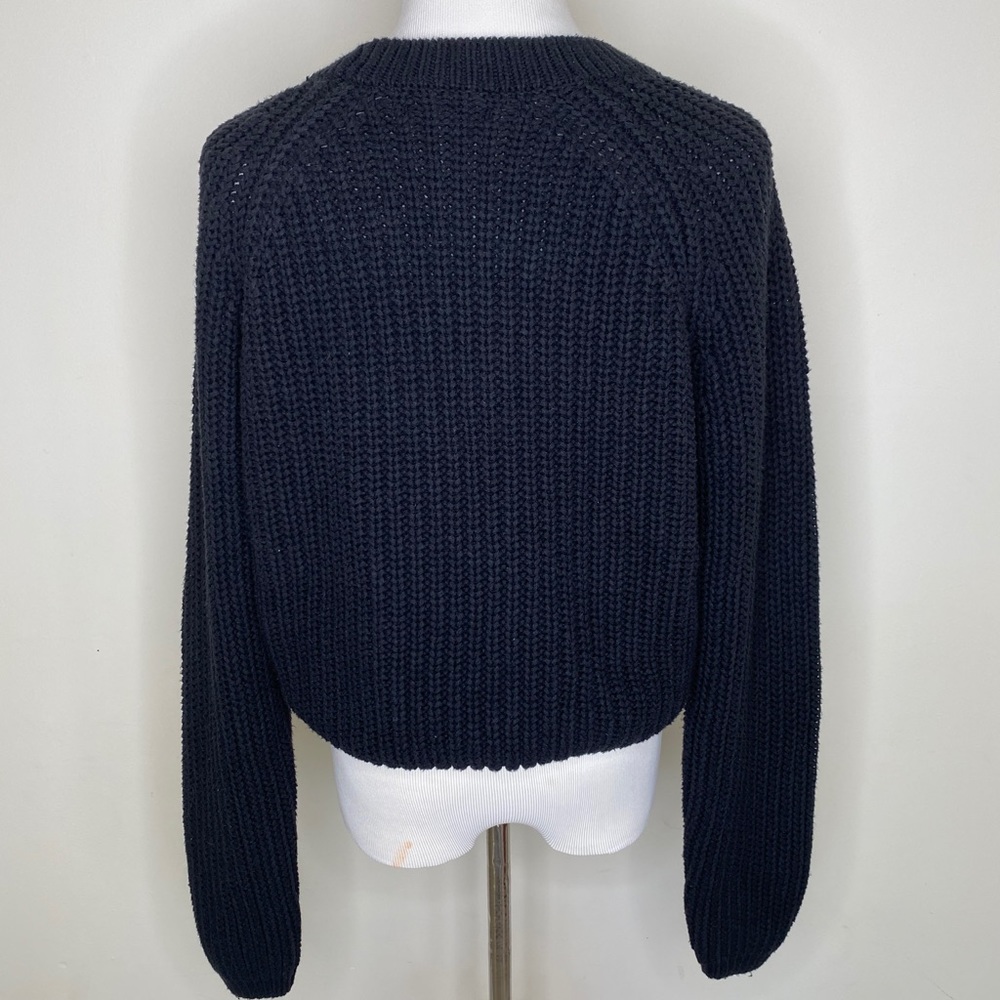 Kendall and Kylie Chunky Lace up Sweater Large - Picture 3 of 7